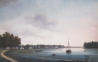 Вид набережной реки Крестовки на Каменном острове под Санкт-Петербургом. И.В.Г.Барт. 1810-е